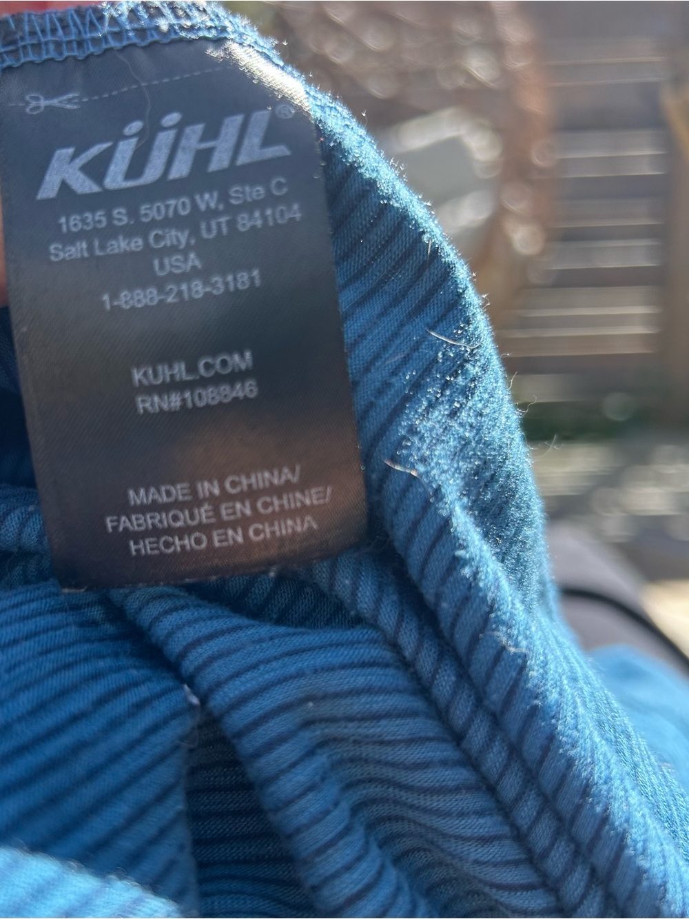 Kuhl Aspira WL Blue Hooded Long-Sleeve Performance Shirt - Picture 7 of 13